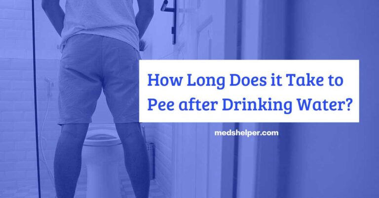 how long does it take to pee after drinking water